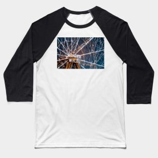 Coney Island Wonder Wheel Infrared Color Baseball T-Shirt